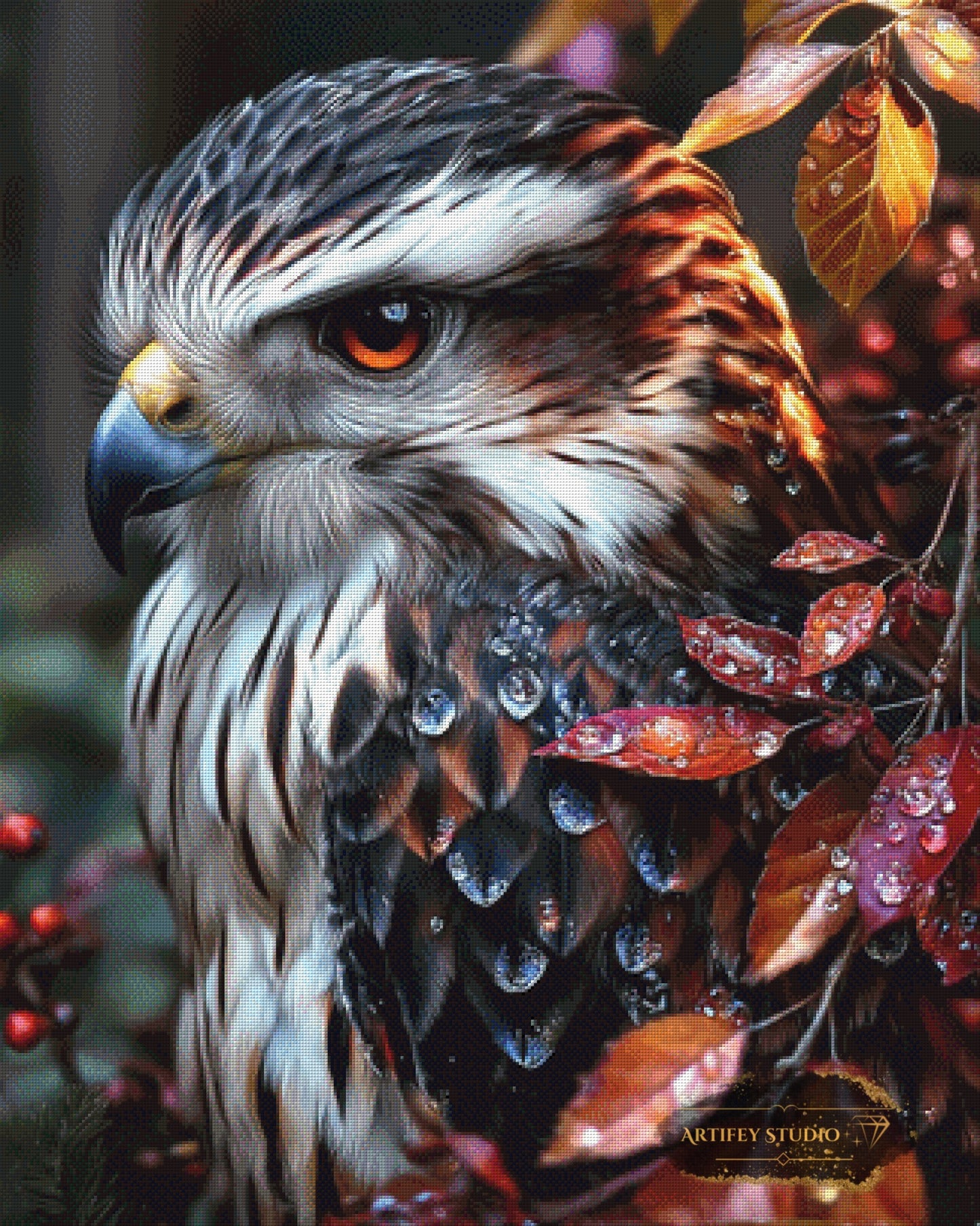 Herbstbote by Mirael 80x100 mit 250 Farben