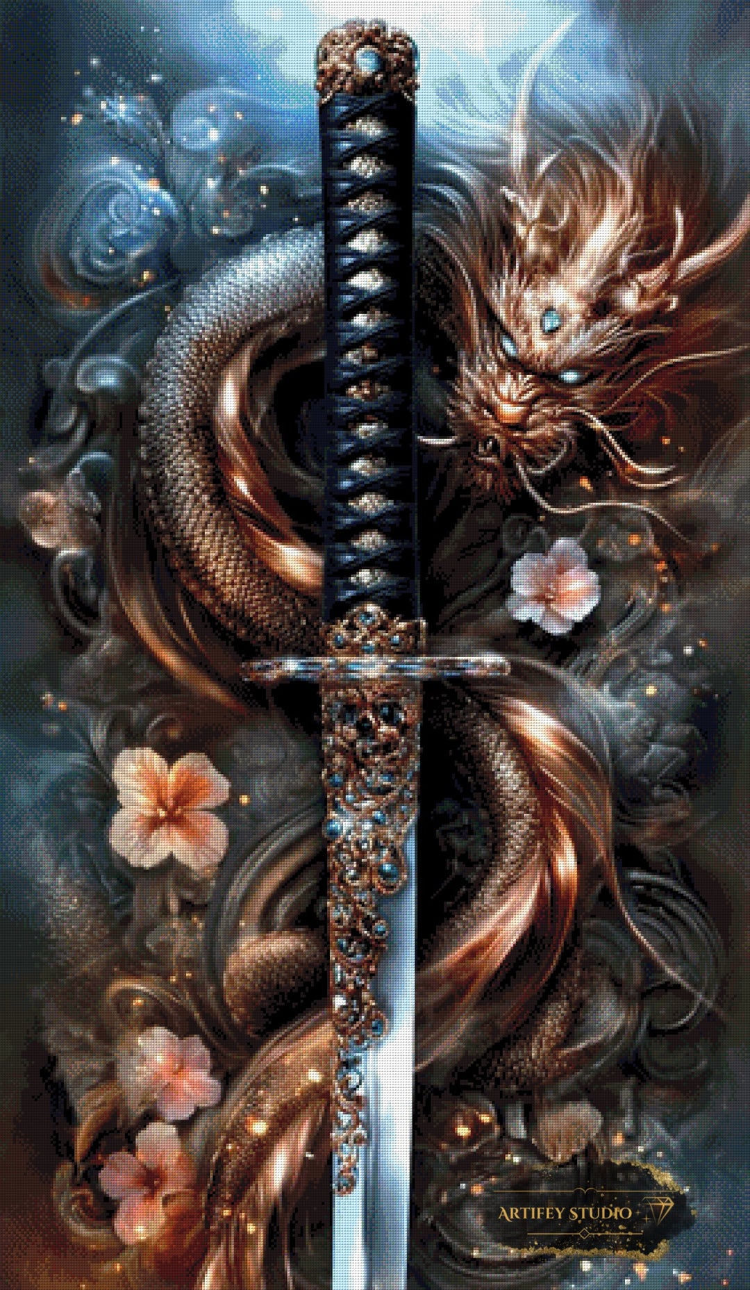 Ryuu Ken by LaViie 70x120 mit 200 Farben - Artifey Studio