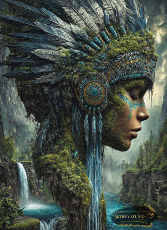 Die Hüterin der Quellen by LaViie 80x110 mit 170 Farben