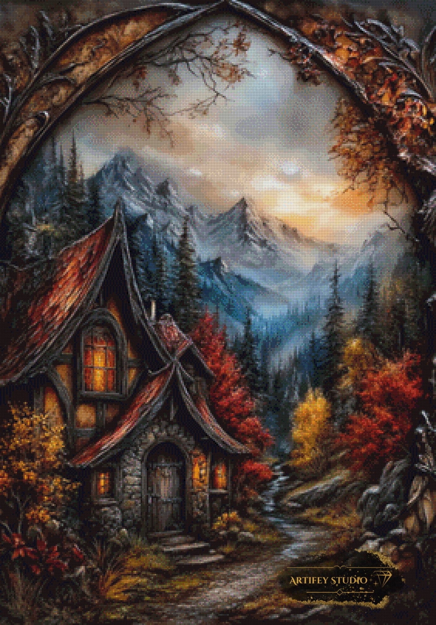 Autumn Refuge by Skyler 80x100 mit 180 Farben