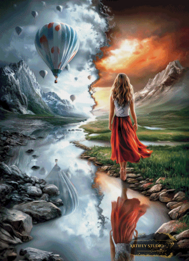 The Transition by Mirael 80x110 mit 220 Farben - Artifey Studio