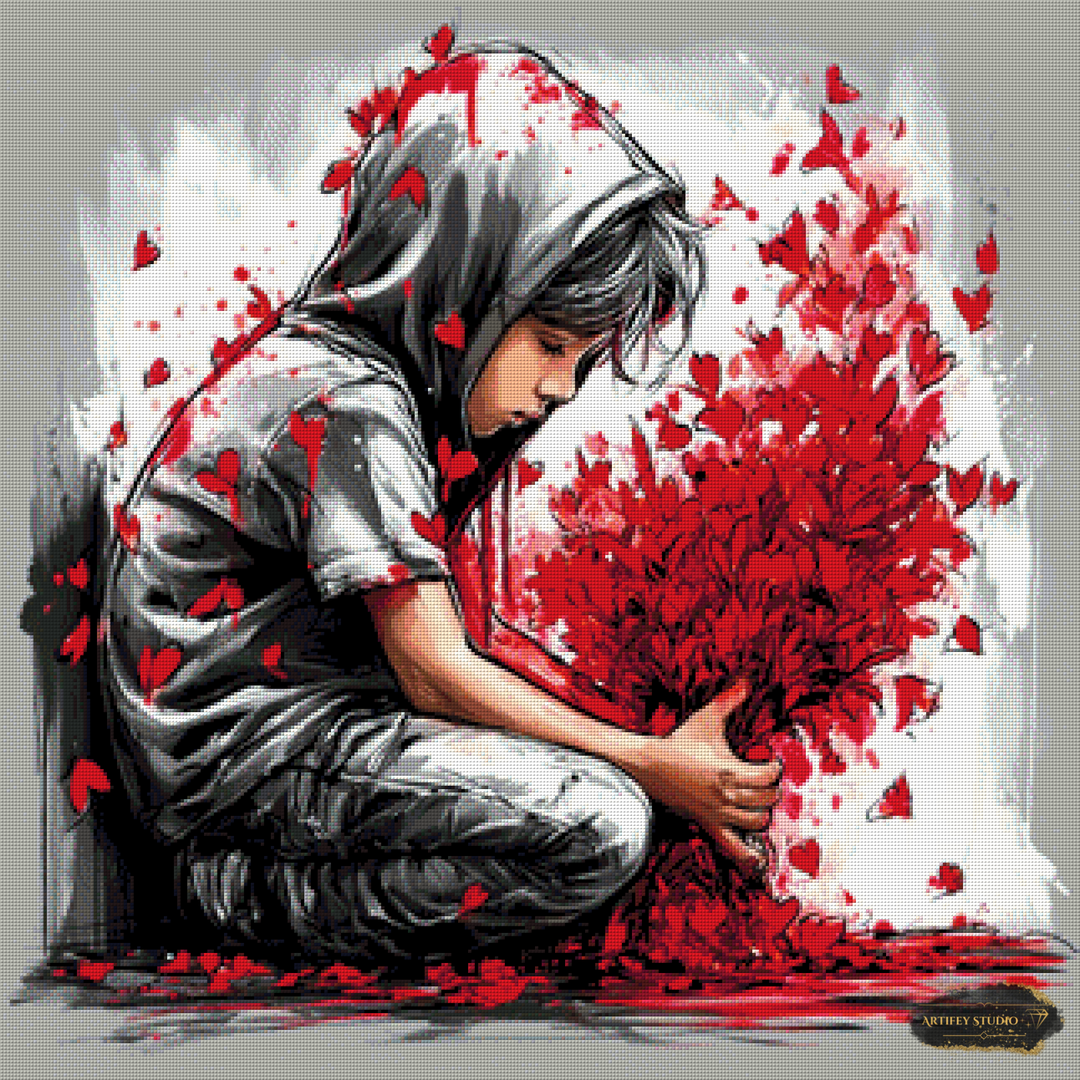Der Liebes-Ausbruch by Artifey 80x80 mit 150 Farben