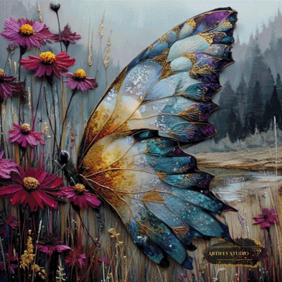Butterfly by Lexxa 90x90 mit 230 Farben - Artifey Studio