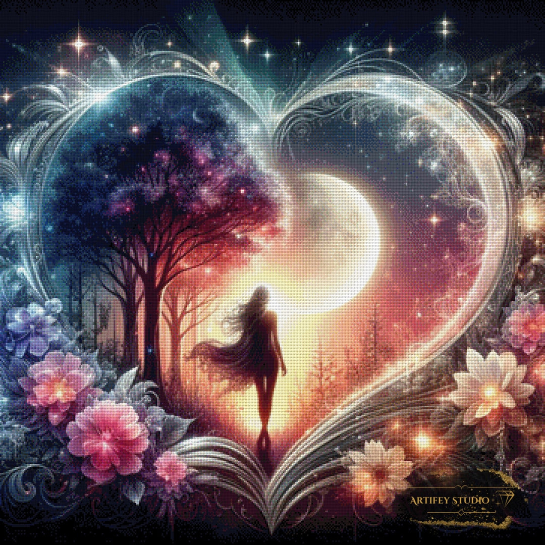 The Lunar Heartbeat by Pixxchicks 90x90 mit 260 Farben Artifey Studio