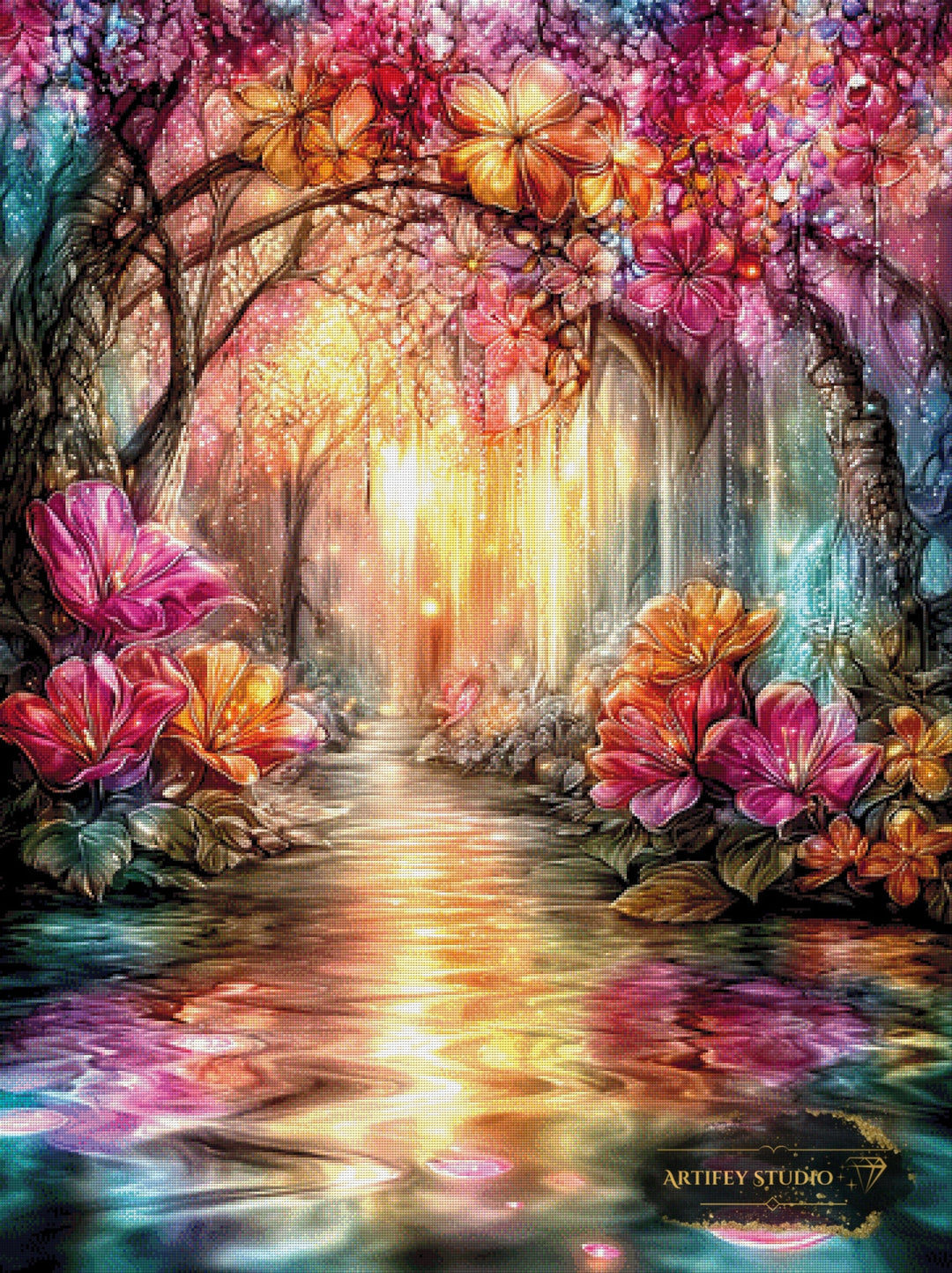Der Pfad des Lichts by Artifey 90x120 mit 390 Farben Artifey Studio