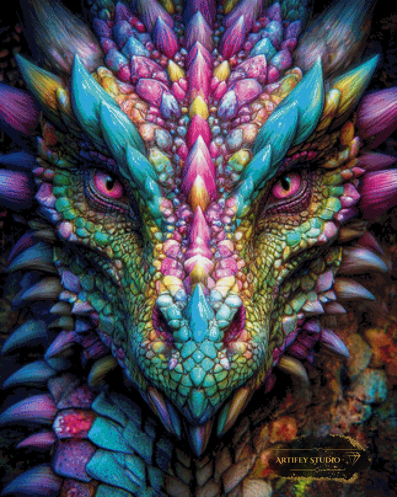 Kaleidoscope Guardian by Skyler 80x100 mit 290 Farben - Artifey Studio