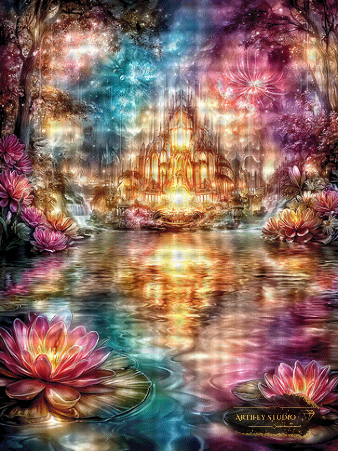 Das Fest des Sonnenpalastes by Artifey 90x120 mit 380 Farben Artifey Studio