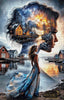 The inner Harbour by Mirael 70x110 mit 220 Farben - Artifey Studio