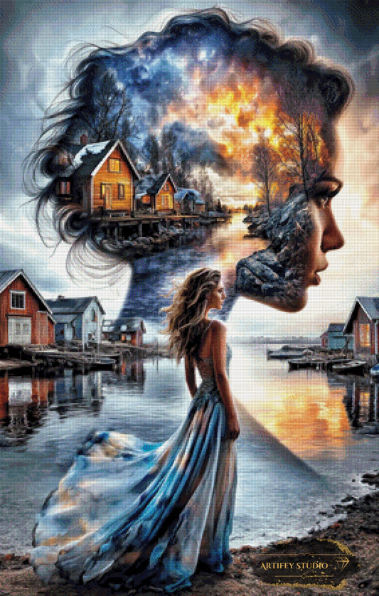 The inner Harbour by Mirael 70x110 mit 220 Farben