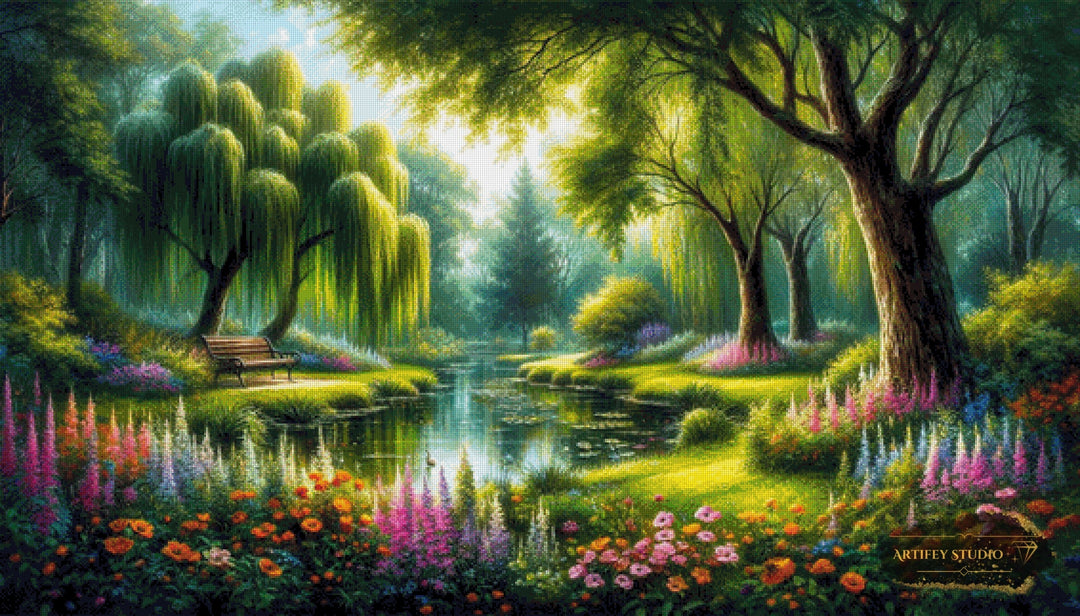 Lichtung der Träume by Pixxchicks 140x80 mit 300 Farben Artifey Studio