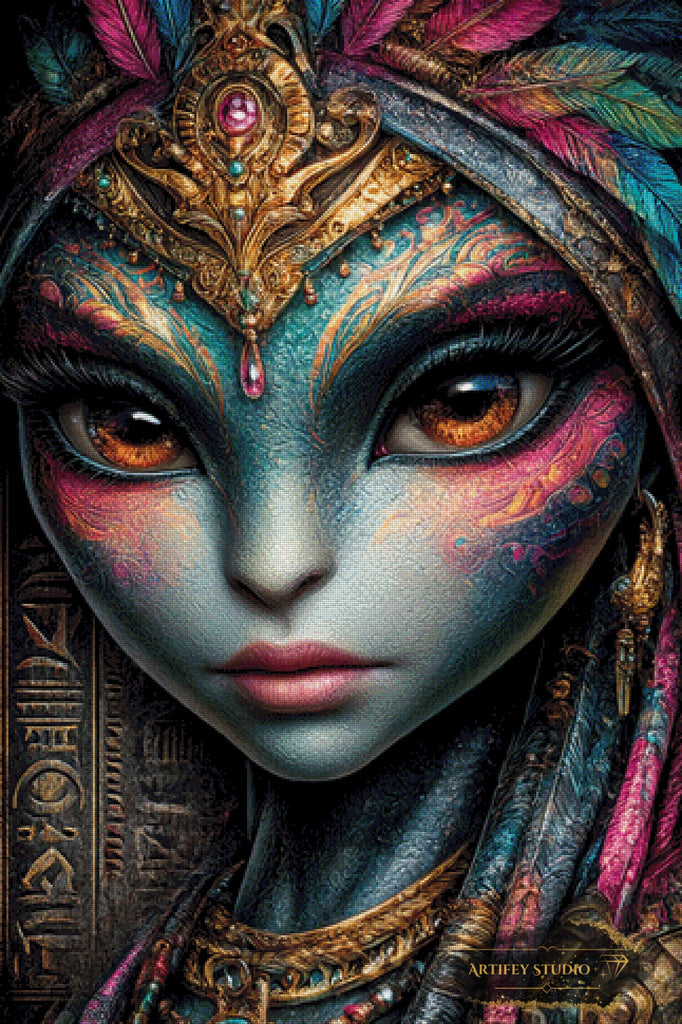 Alien Princess by Kaida 80x120 mit 320 Farben - Artifey Studio