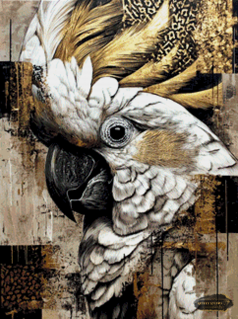 Der goldene Sittich by LaViie 60x80 mit 120 Farben