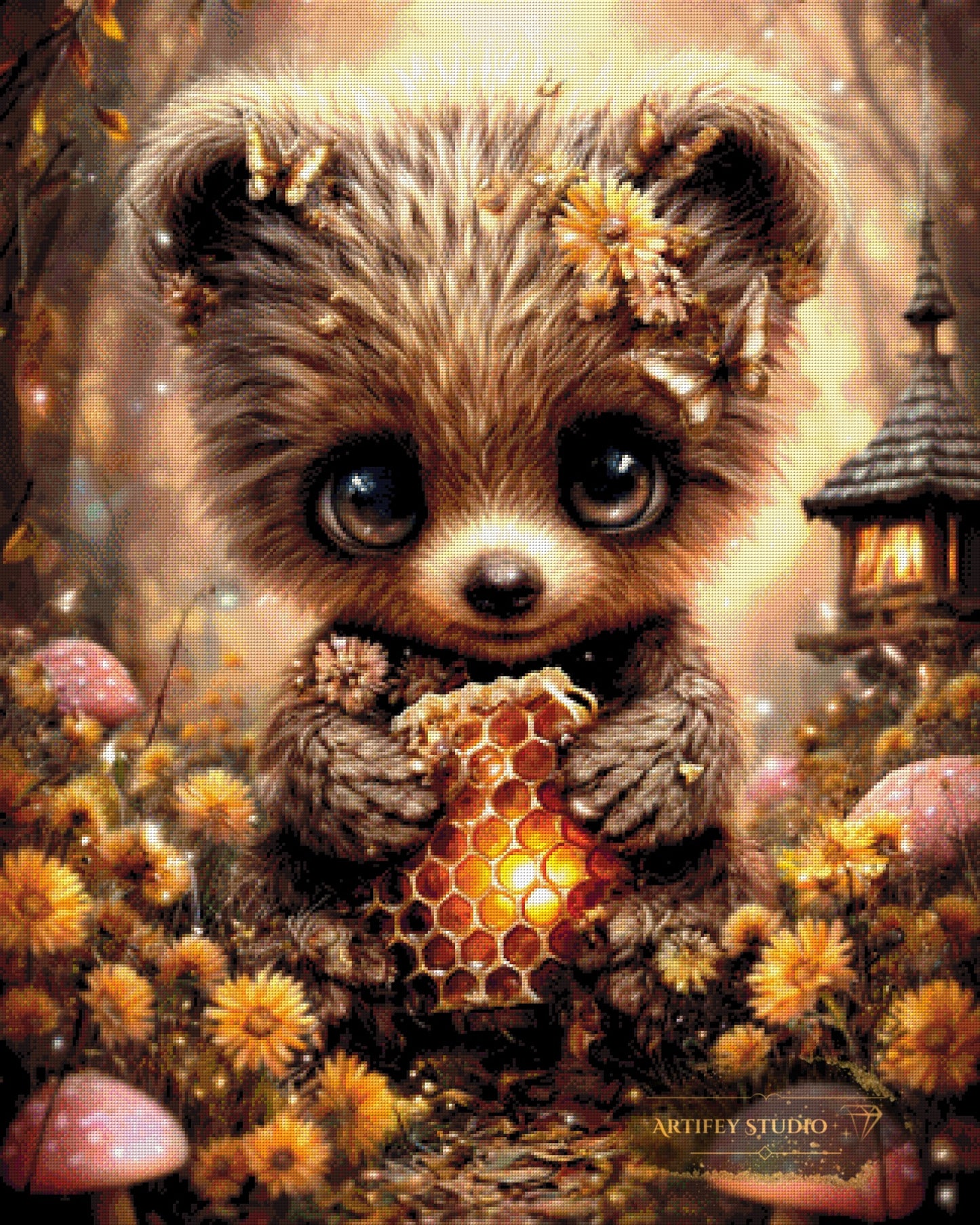 Honigpfote by LaViie 80x100 mit 200 Farben