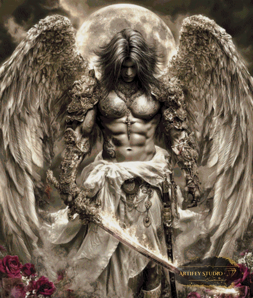 Wings of Judgement by Skyler 85x110 mit 90 Farben Artifey Studio