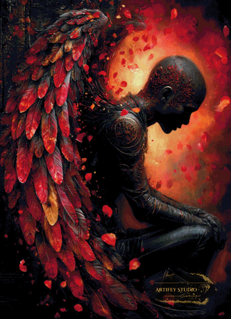 Ruby Sorrow by Morrigan 80x110 mit 160 Farben - Artifey Studio