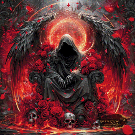 Blutrote Ernte by Artifey 80x80 mit 170 Farben