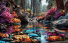 The gemstone river by Mirael 110x70 mit 330 Farben - Artifey Studio