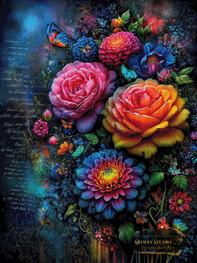 Poetic Nature by Skyler 90x120 mit 340 Farben Artifey Studio