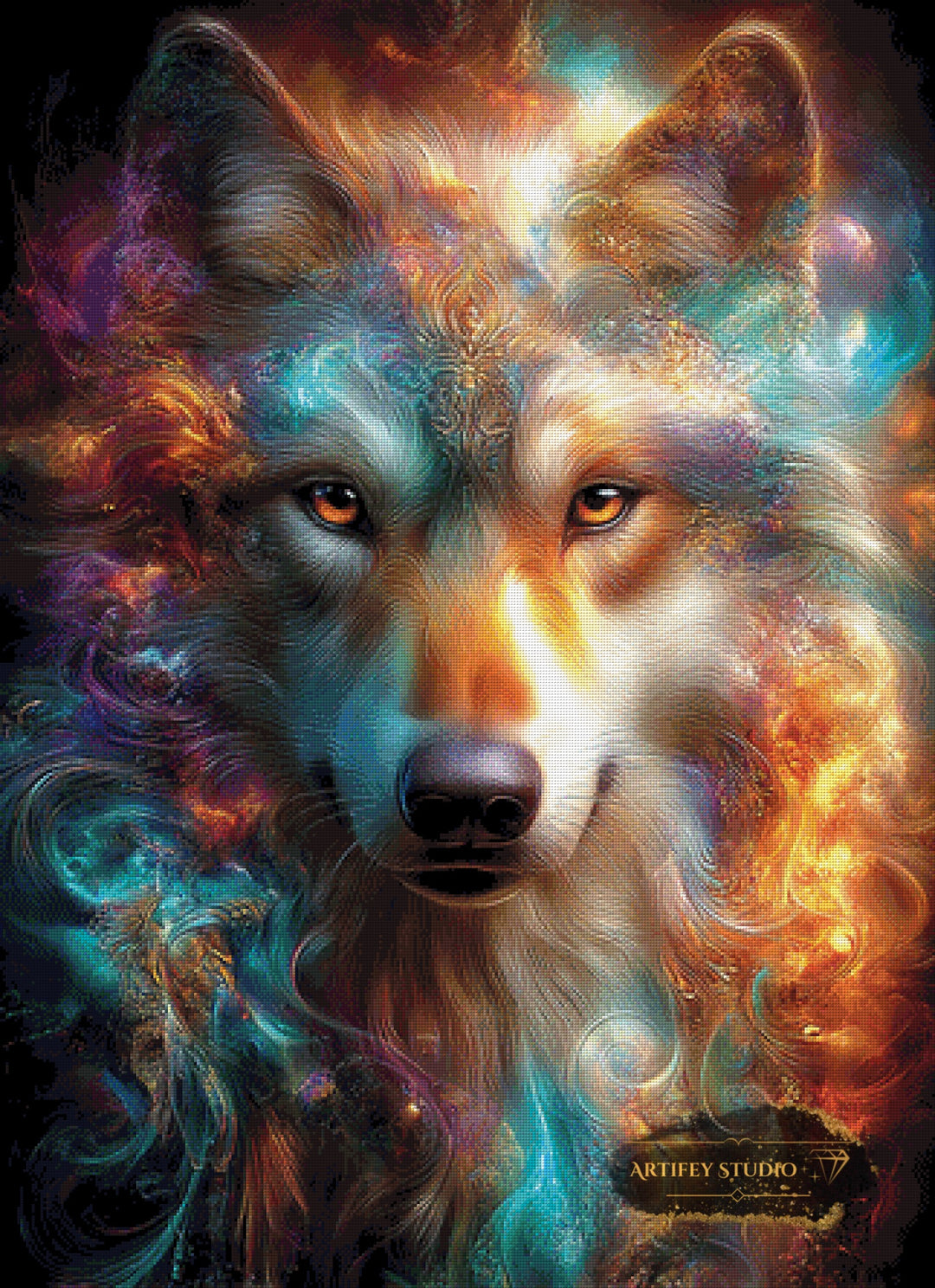 Celestial Alpha by Morrigan 80x110 mit 270 Farben - Artifey Studio