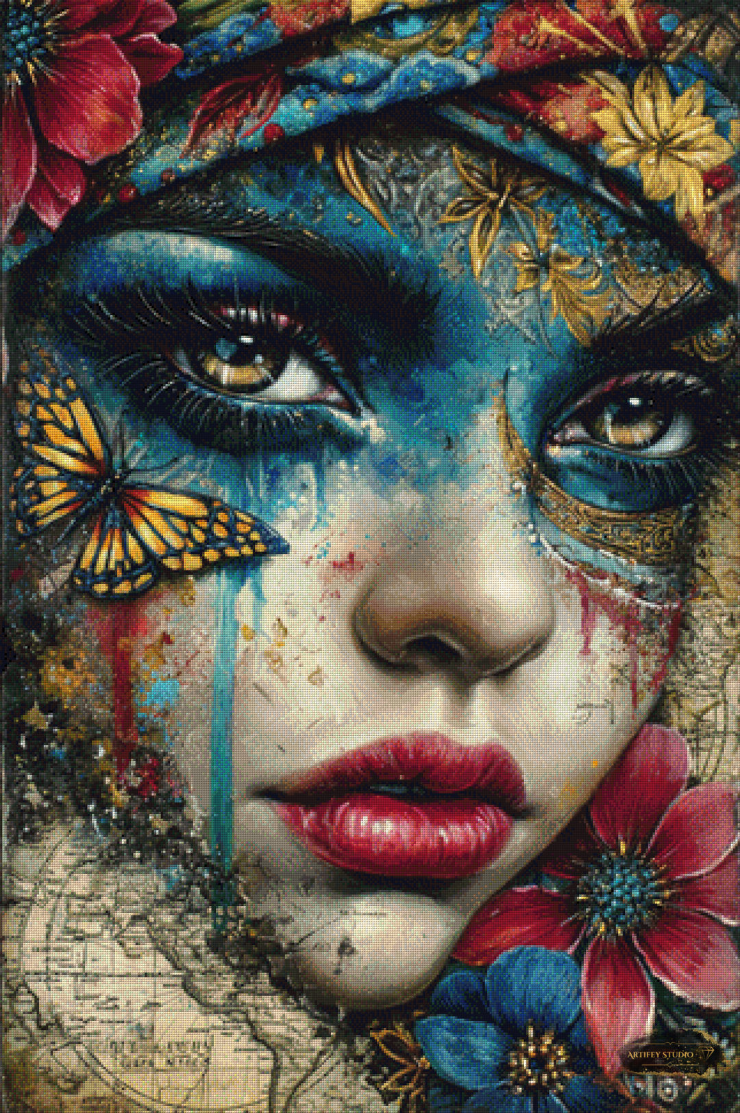Mapping the Heart by Mirael 80x120 mit 240 Farben