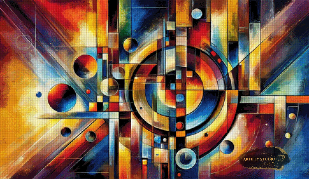 Zentrum des Chaos by Pixxchicks 120x70 mit 330 Farben - Artifey Studio