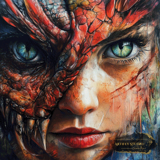 Dragon Mask by Lexxa 80x80 mit 215 Farben