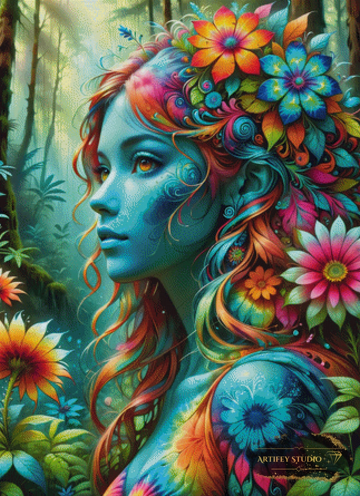 Jungle Queen by Artifey 80x110 mit 370 Farben Artifey Studio