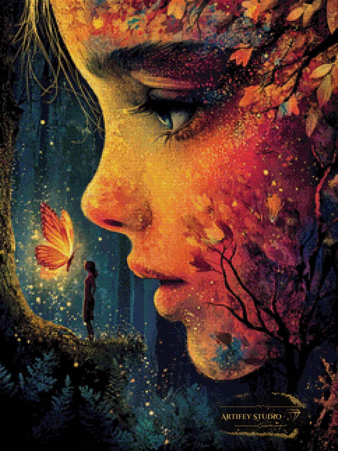 Silvae Anima by Skyler 60x80 mit 170 Farben Artifey Studio