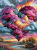 Herzwolken by Morrigan 80x110 mit 320 Farben