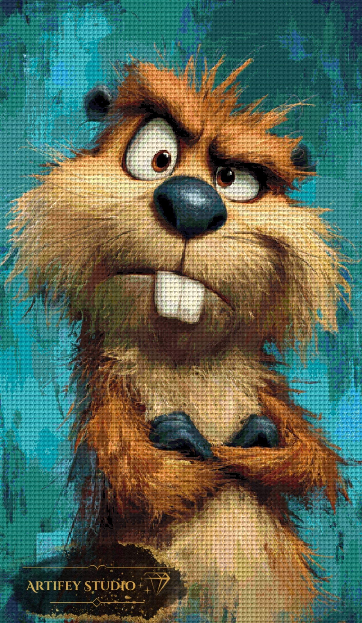 Your seriousness now by Salzkatze 70x120 with 150 colors