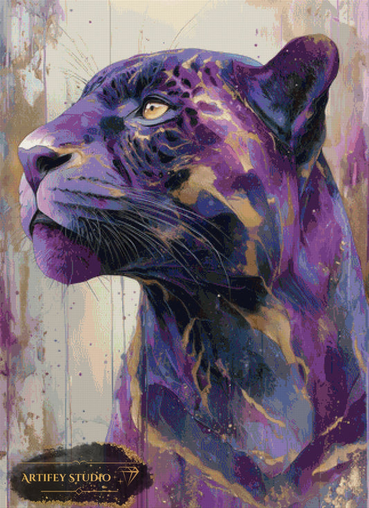 Violet Wildness by Salzkatze 80x110 with 100 colors