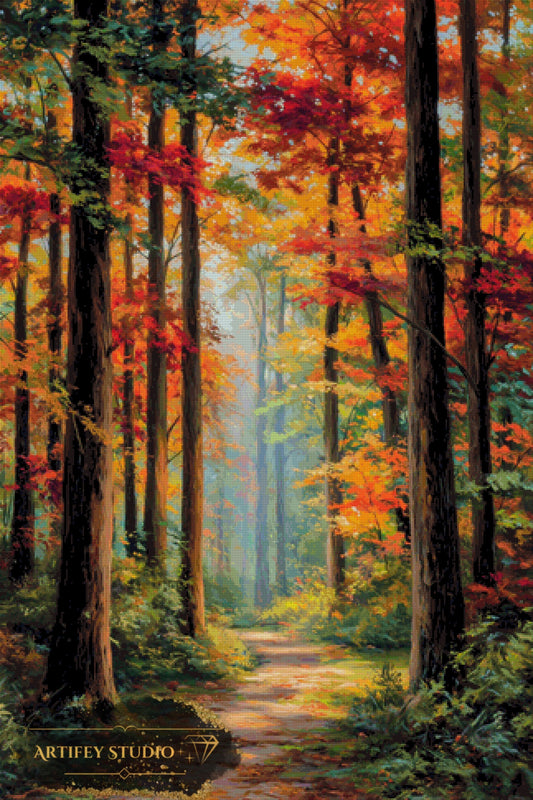 Golden Autumn by Salzkatze 80x120 with 250 colors