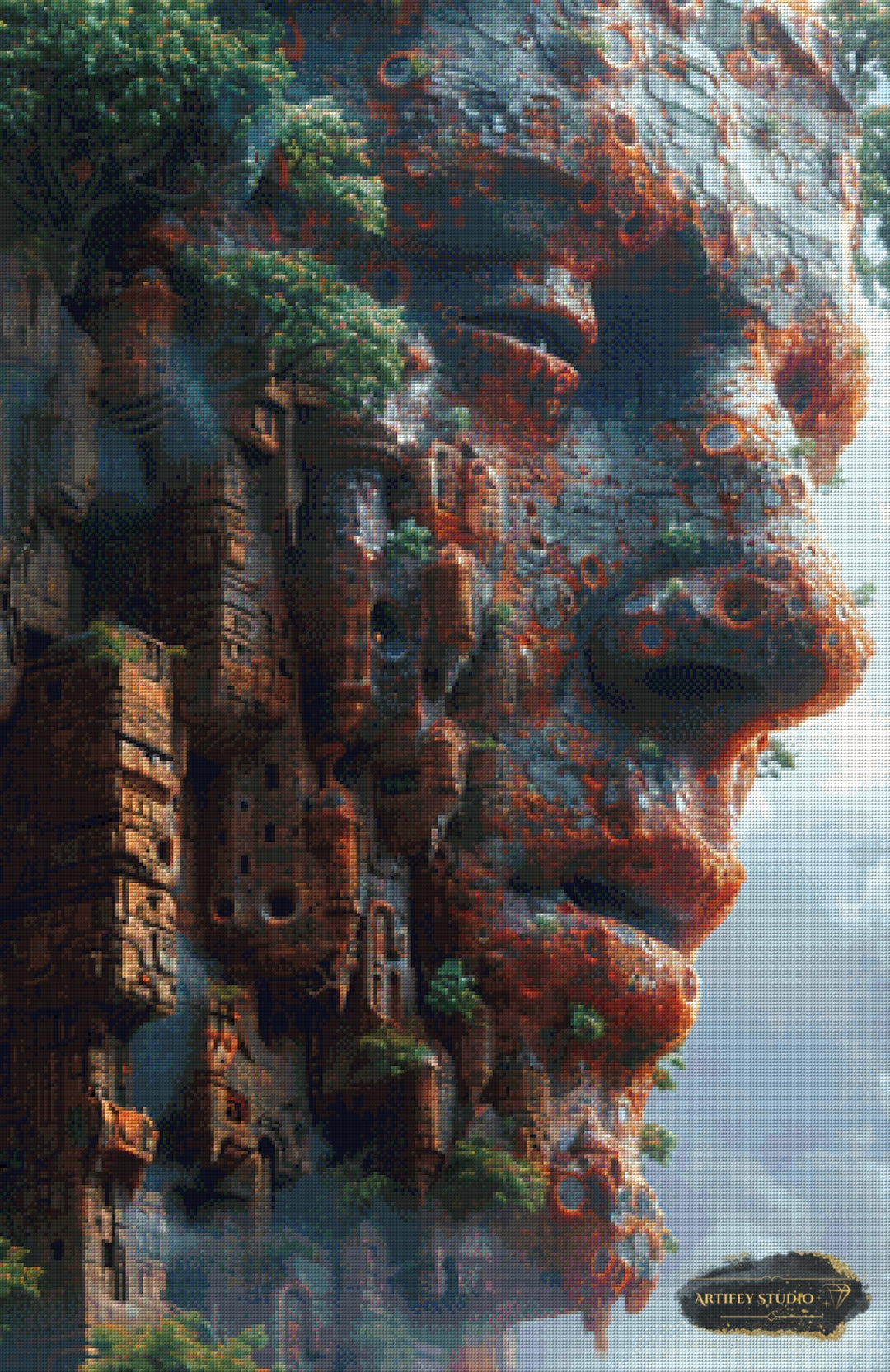 Spirits of the Walls by Skyler 65x100 mit 200 Farben - Artifey Studio