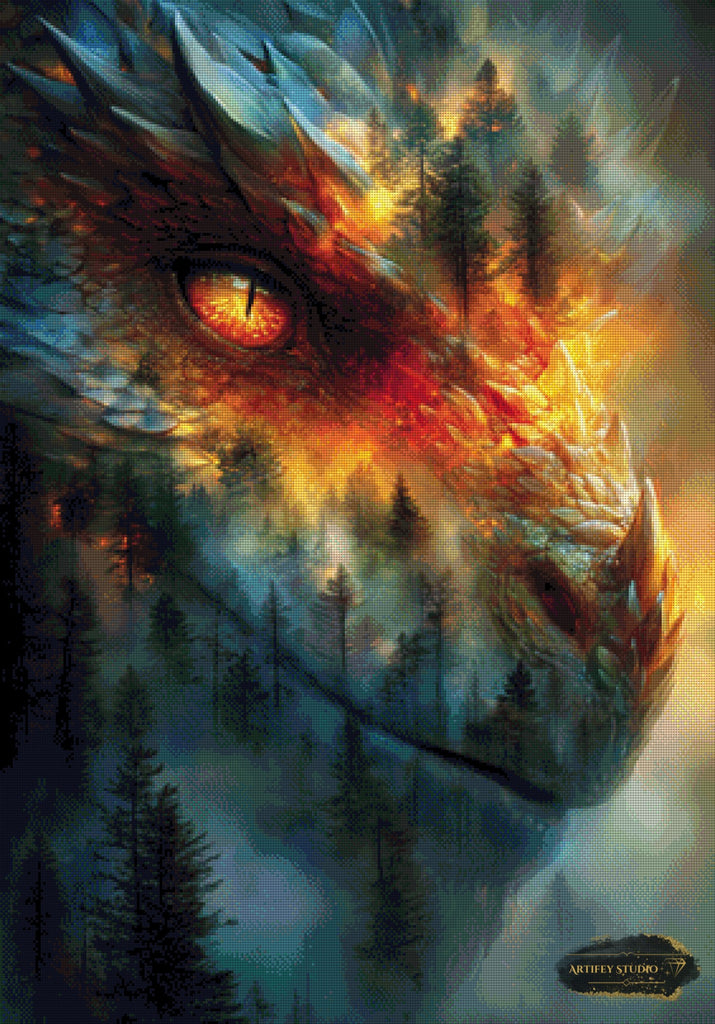 Keeper of the Dark Echo by Skyler 70x100 mit 210 Farben - Artifey Studio