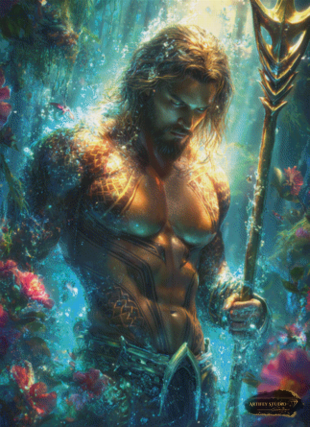 Aquaman by Artifey 80x110 mit 240 Farben - Artifey Studio