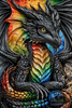 Rainbow Dragon by Mirael 80x120 mit 280