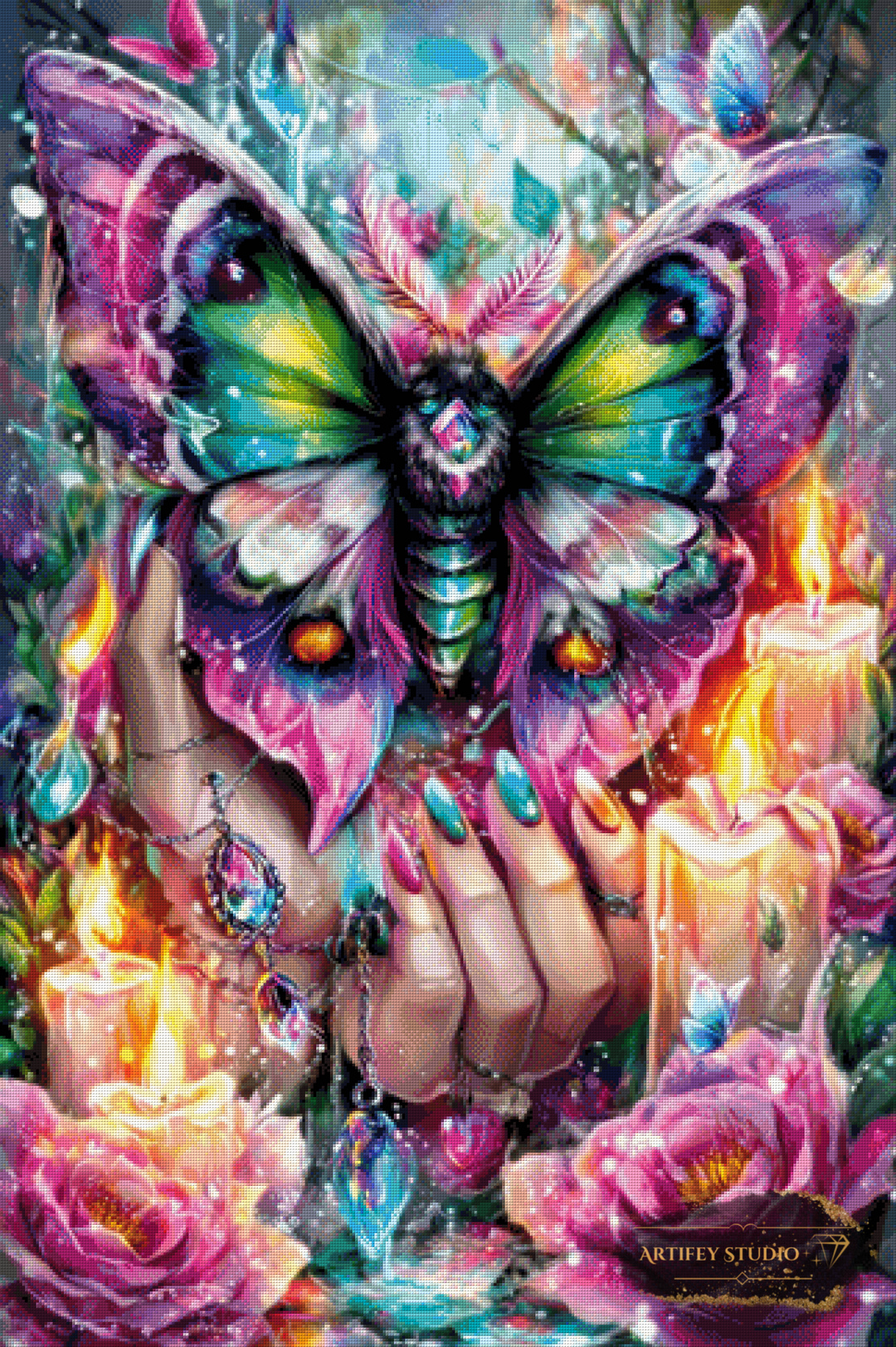 Mothlight by Mirael 80x120 mit 440 Farben