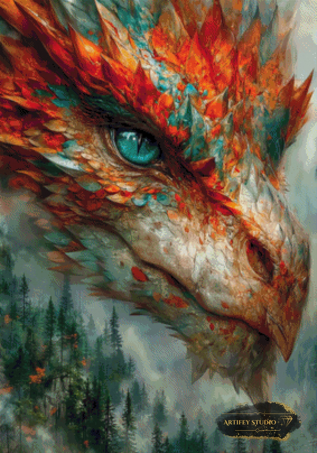 Jade watch over the eternities by Skyler 70x100 mit 200 Farben - Artifey Studio