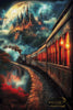 Train to the Moon Castle by Morrigan 80x120 mit 240 Farben - Artifey Studio