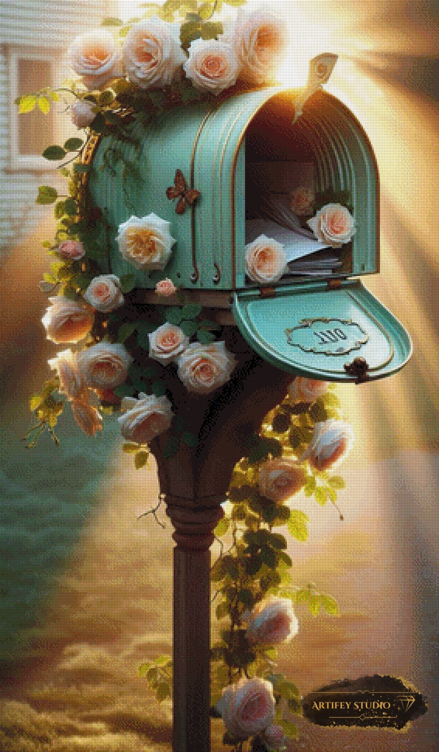 Rose Mailbox by Diynamite 70x100 mit 230 Farben