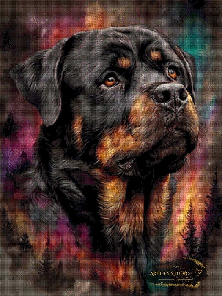 Tyson by Morrigan 60x80 mit 130 Farben - Artifey Studio