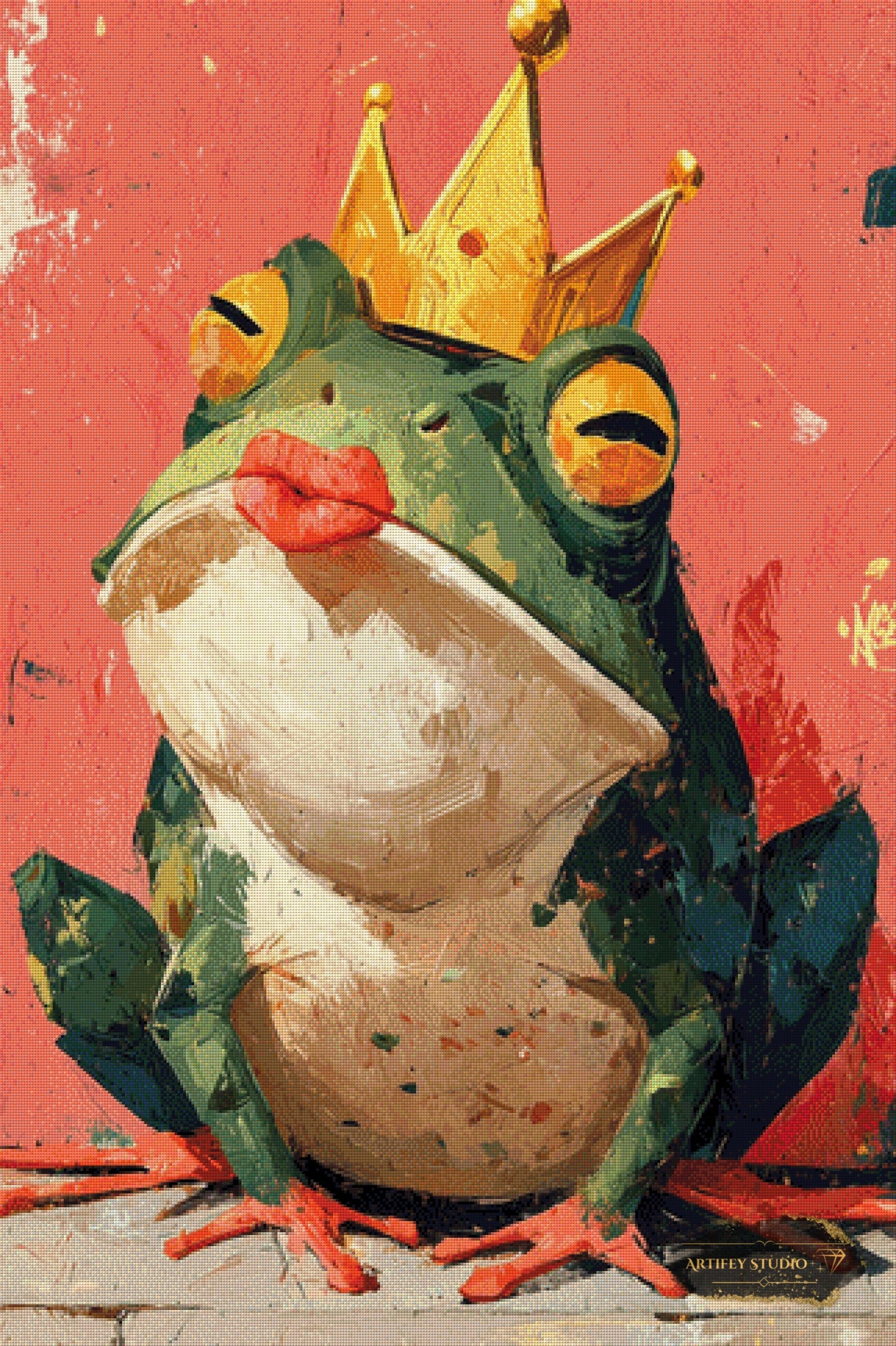 Kiss me by Salzkatze 80x120 with 230 colors