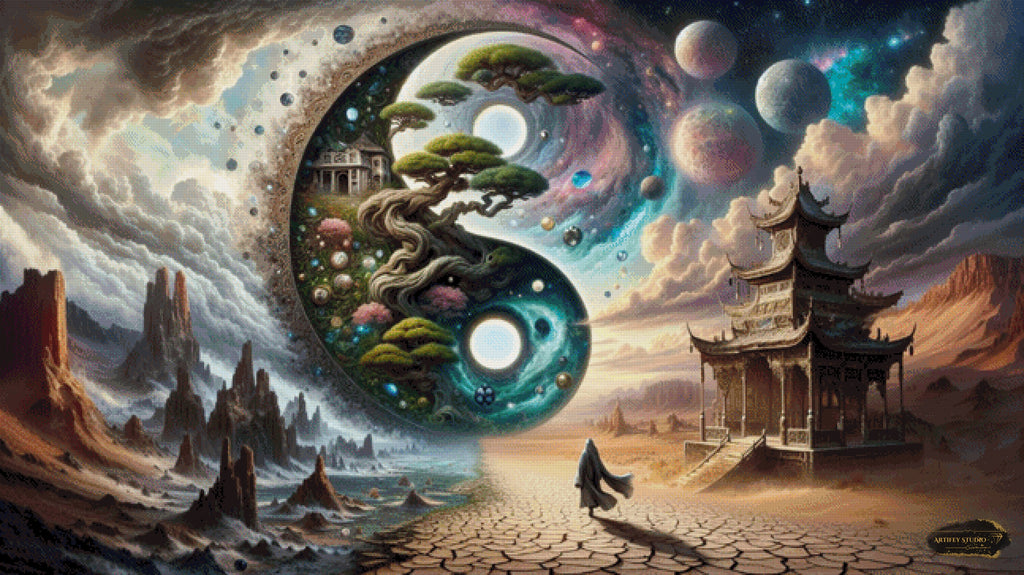 Ying Yang by Diynamite 160x90 mit 230 Farben - Artifey Studio