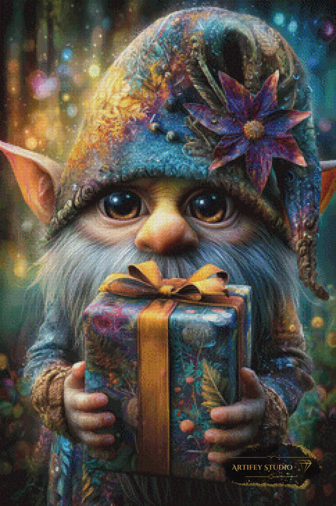 Päckchen-Finn by Morrigan 60x90 mit 240 Farben - Artifey Studio