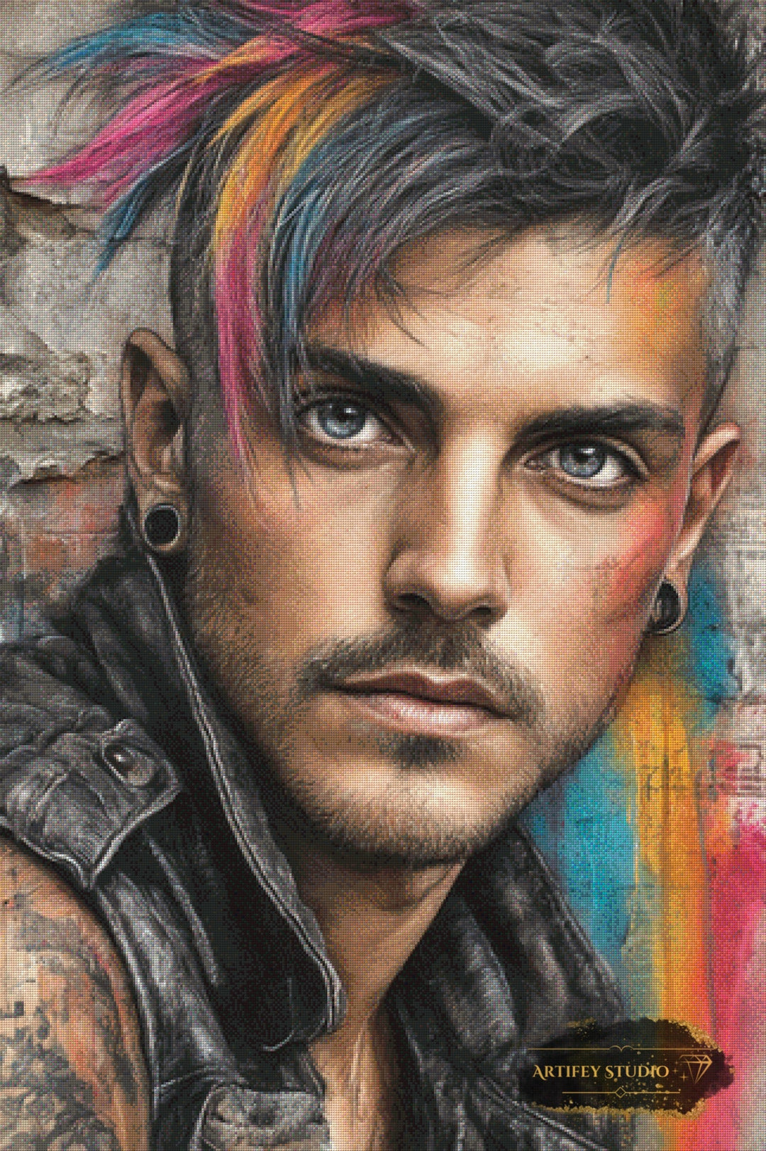 Streetart Rebel by Lexxa 80x120 mit 210 Farben Artifey Studio