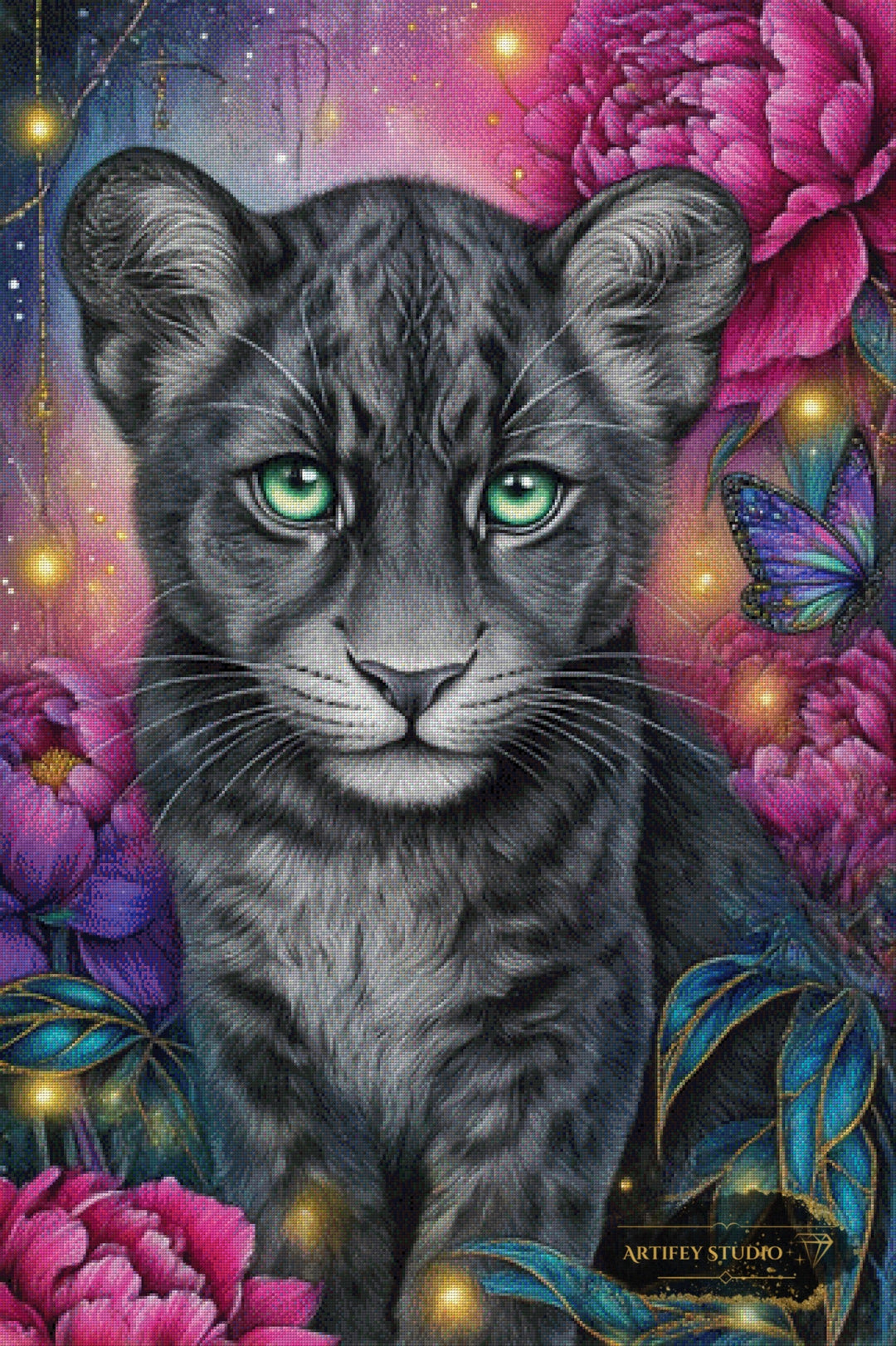 Smaragdblick by Lexxa 80x120 mit 260 Farben Artifey Studio