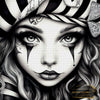 Black&White Girl de Lexxa 90x90 con 45 colores