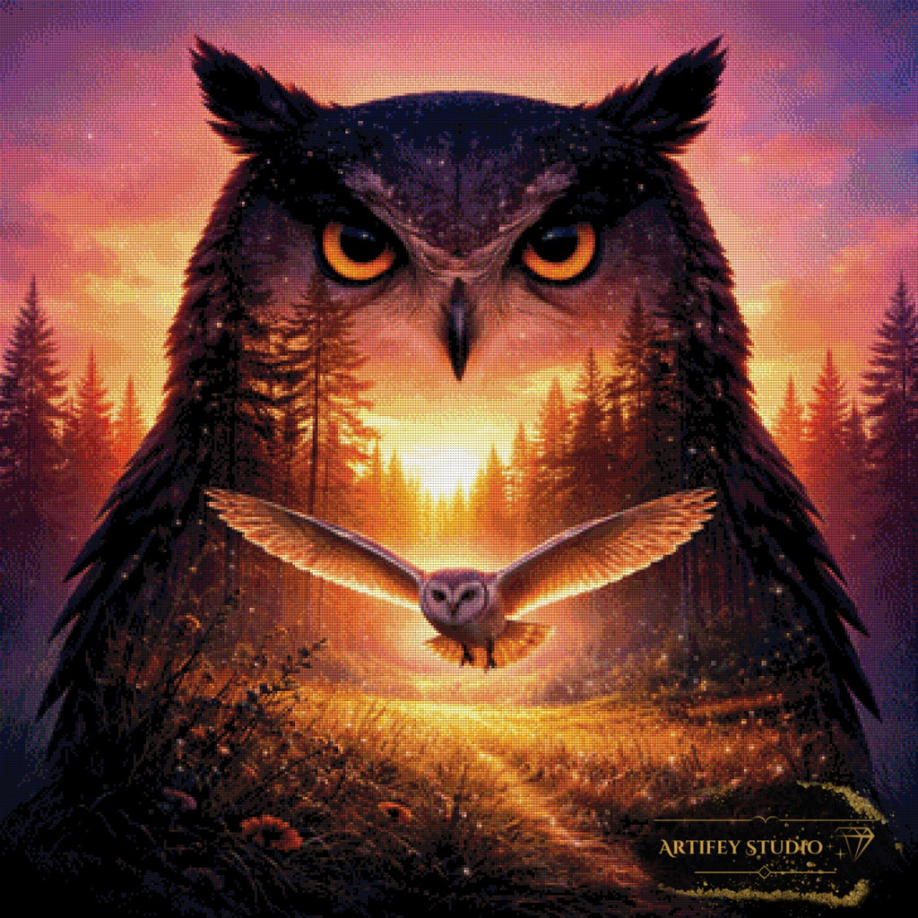 Owl Magic by Pixxchicks 90x90 with 150 colors
