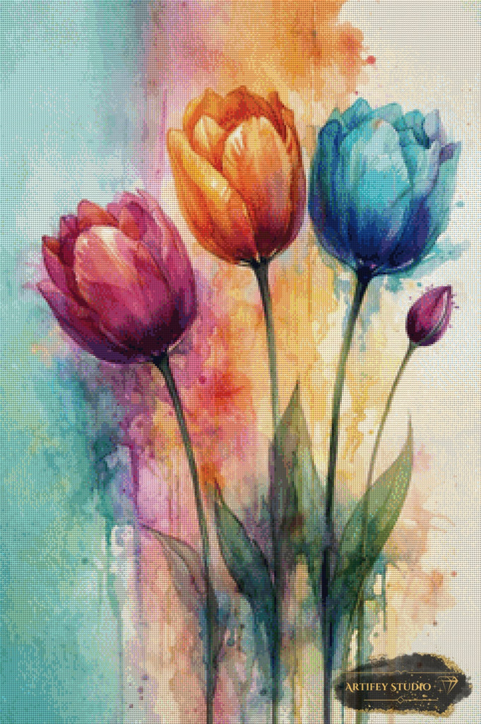 Tulpentraum de Daye 60x90 con 270 colores