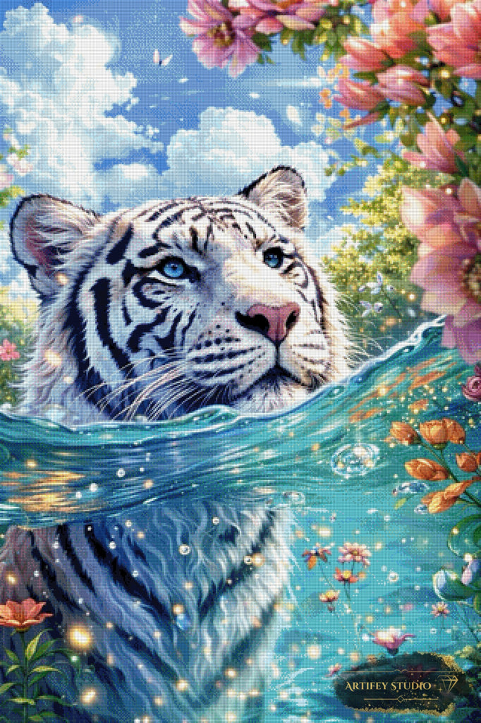 Tiger del Paradiso by Daye 80x120 mit 340 Farben